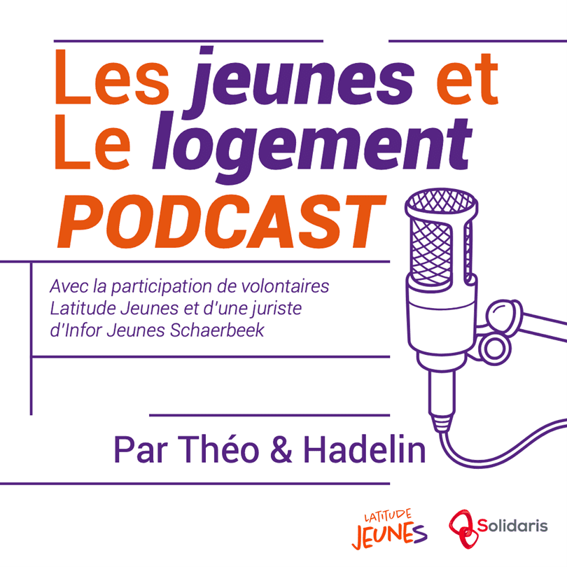 Affiche de podcast, avec un micro